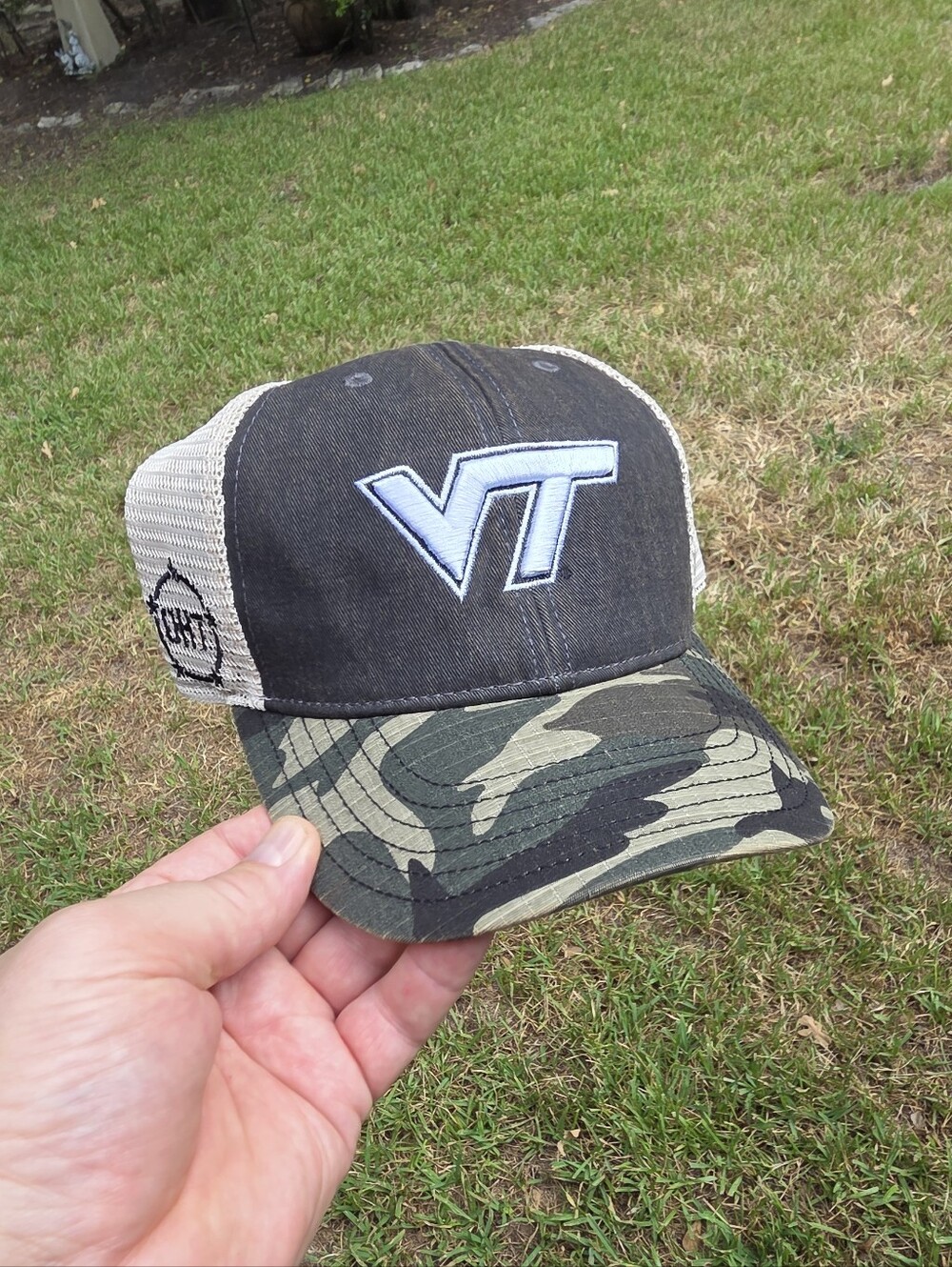 VIRGINIA TECH HOAKIES|Top Of The World|One Hat Trick|Adjustable Trucker Dad Hat